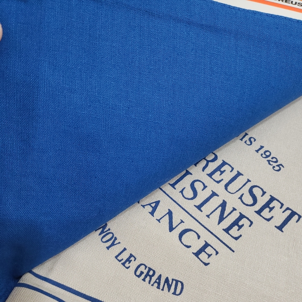 NWT Le Creuset Set of 2 Linen Placemats Marseille Packs 55% Linen 45% Cotton - Picture 3 of 6